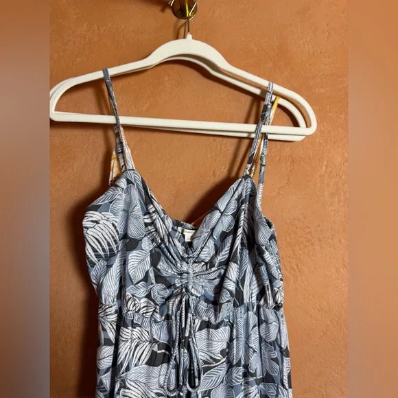 O’Neill Women’s Medium Tropical Wide Leg Jumpsuit Bundle Blue & Yellow - Picture 3 of 9